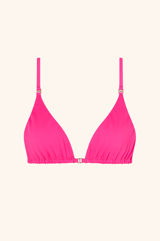So Chic XS / Neon Pink Triangle Top Neon Pink