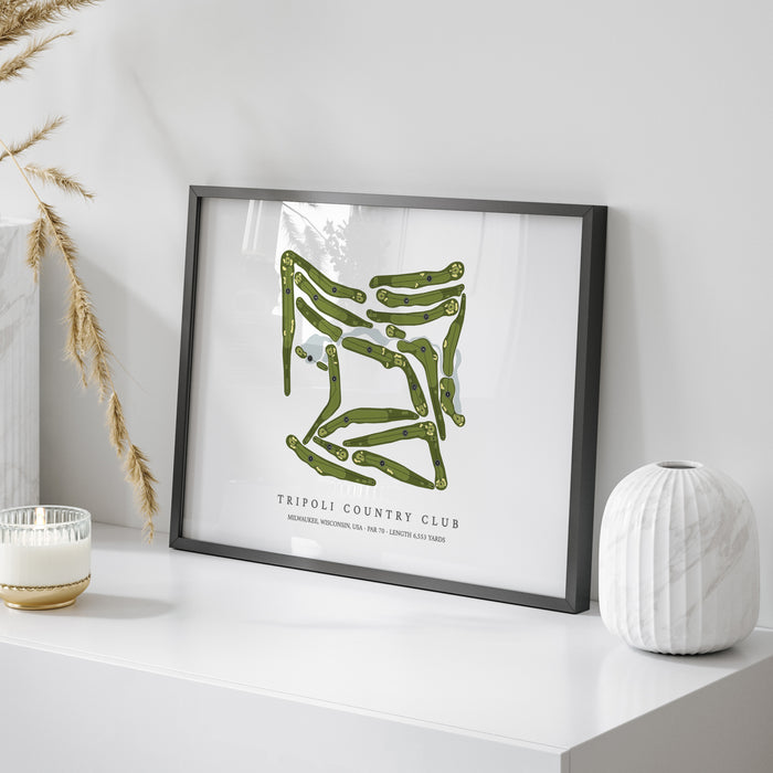 Tripoli Country Club | Golf Course Map | On Table