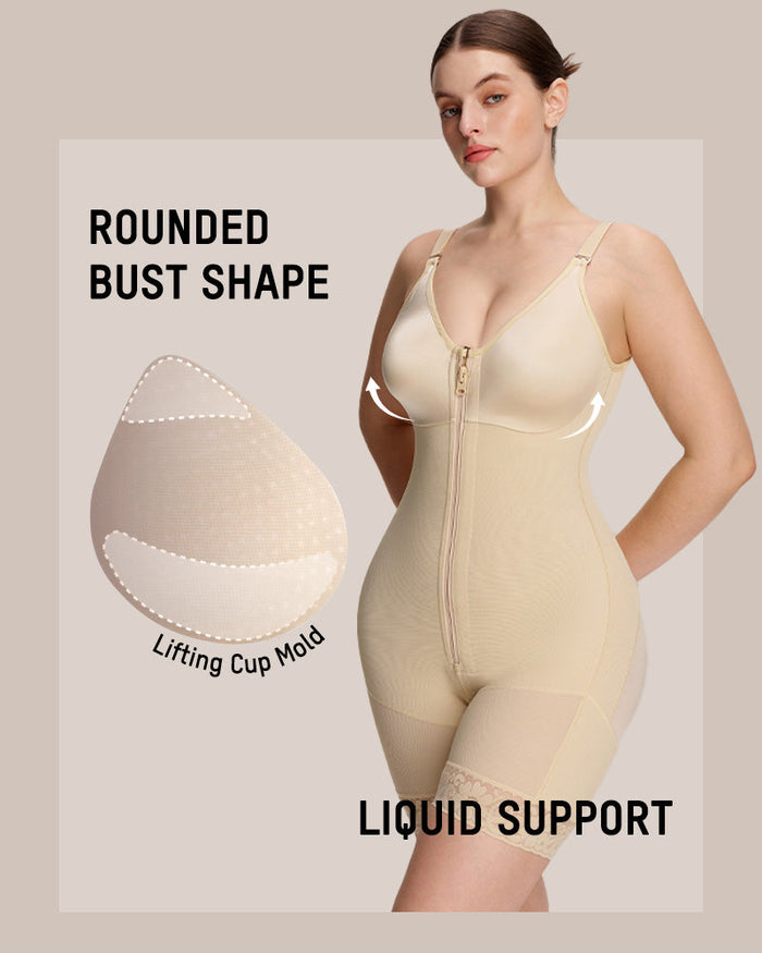 Tummy Control Butt Lifter Shaper with Zipper Crotch Fajas Colombianas