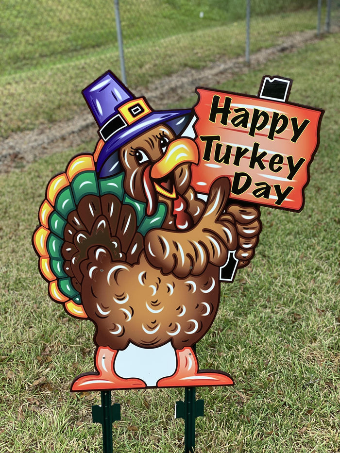 thanksgiving Turkey yard art
