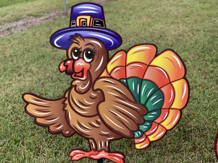 thanksgiving Turkey yard art