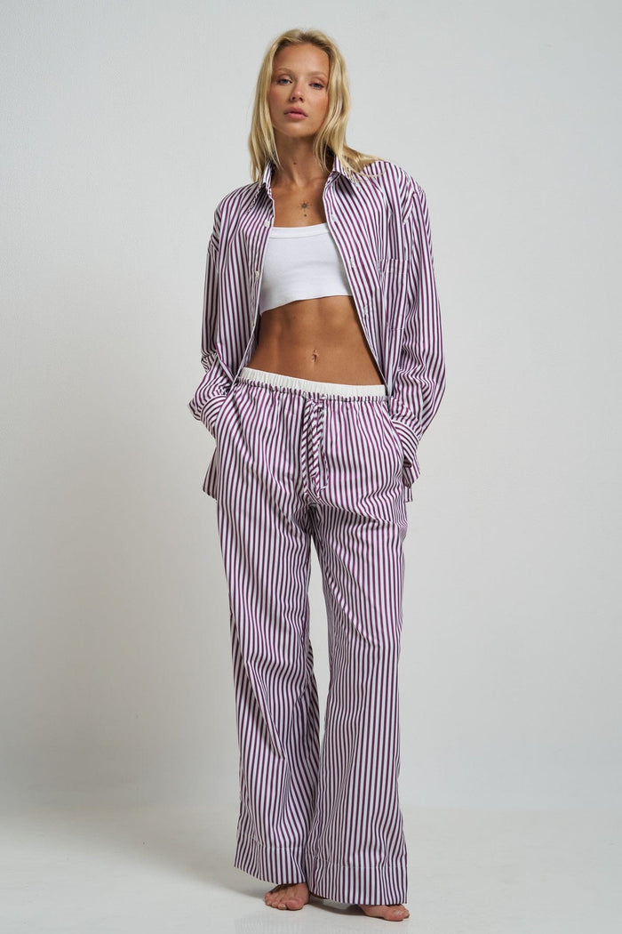 Le Boyfriend Pants Plum