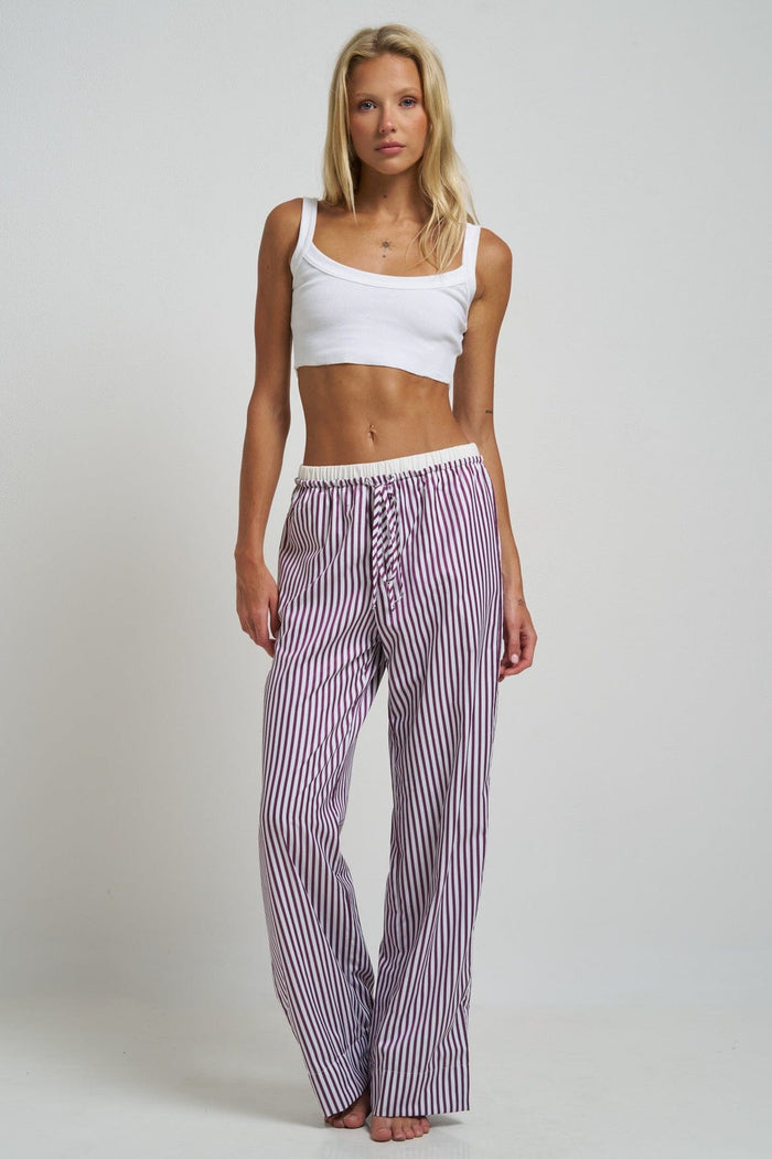 Le Boyfriend Pants Plum