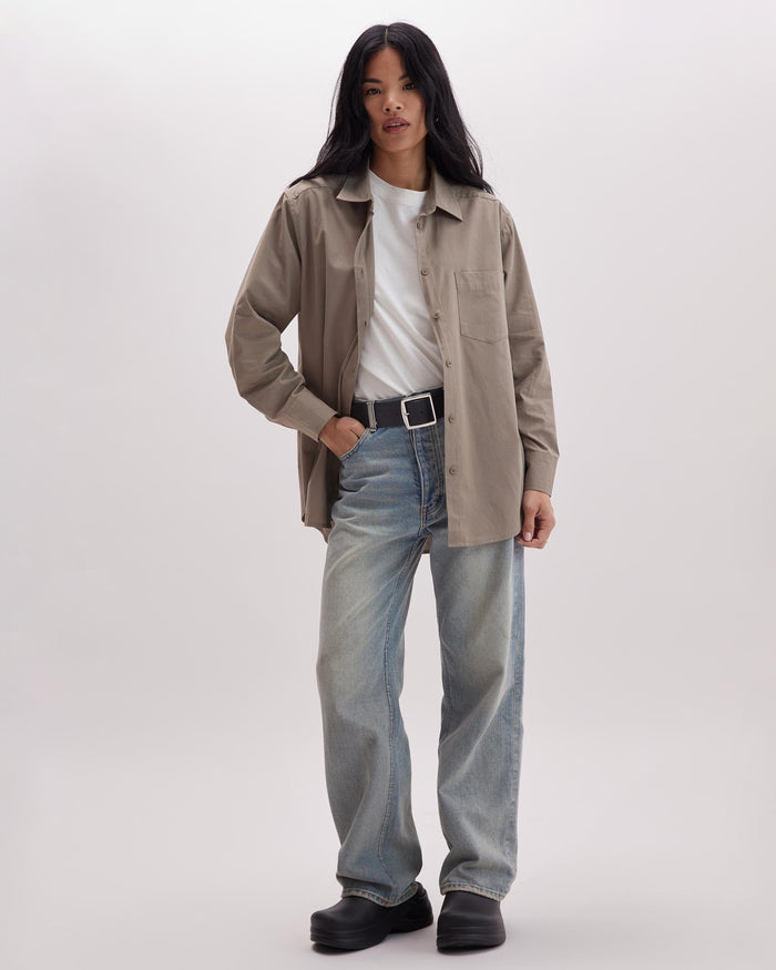 Richer Poorer - Venice Button Up Shirt - Warm Grey -