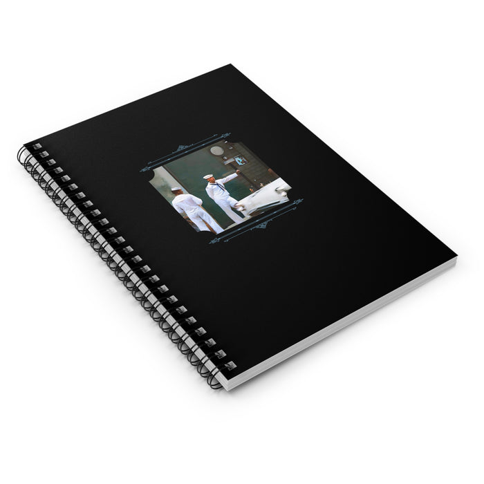 Vintage Photo - hommes 012 | Spiral Notebook - Ruled Line