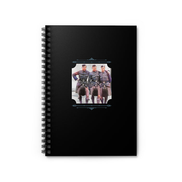 Vintage Photo - hommes 014 | Spiral Notebook - Ruled Line