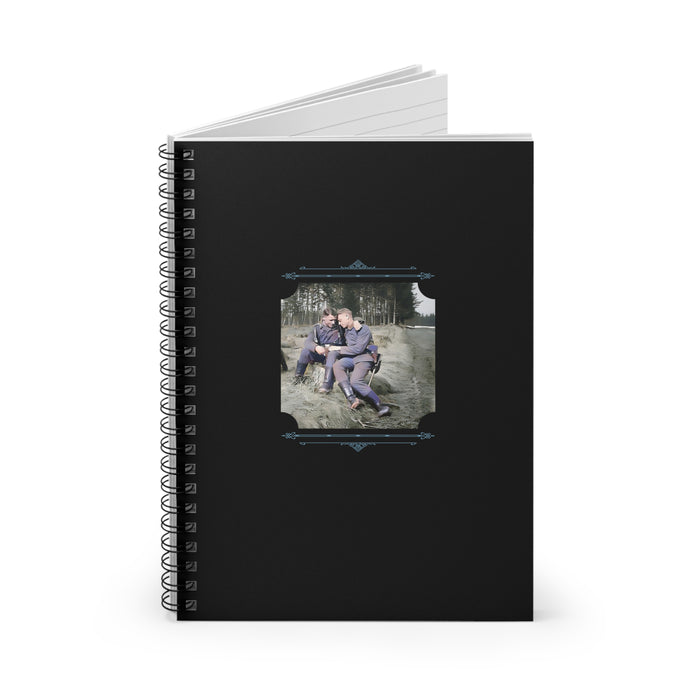 wwii gay soldiers, lgbtq military history, vintage photo notebook, queer soldier story, walt and pete