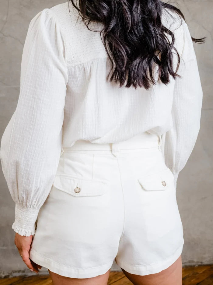 Wanda Denim Short in Natural