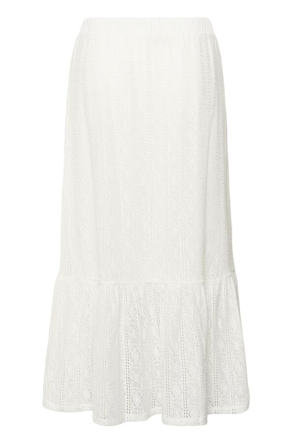 White skirt on a white background