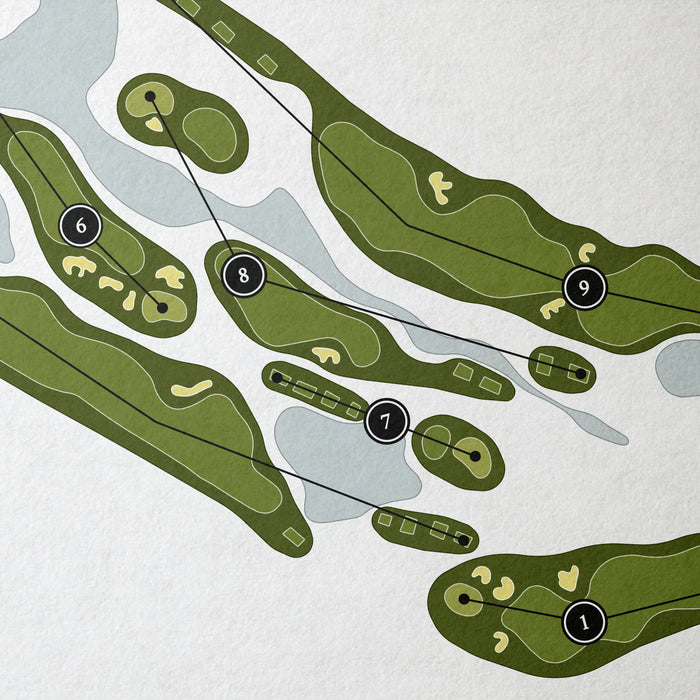 Whitetail Ridge Golf Club | Golf Course Map | Close Up