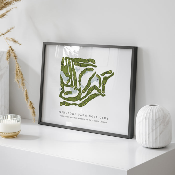 Windsong Farm Golf Club - South Course | Golf Course Map | On Table