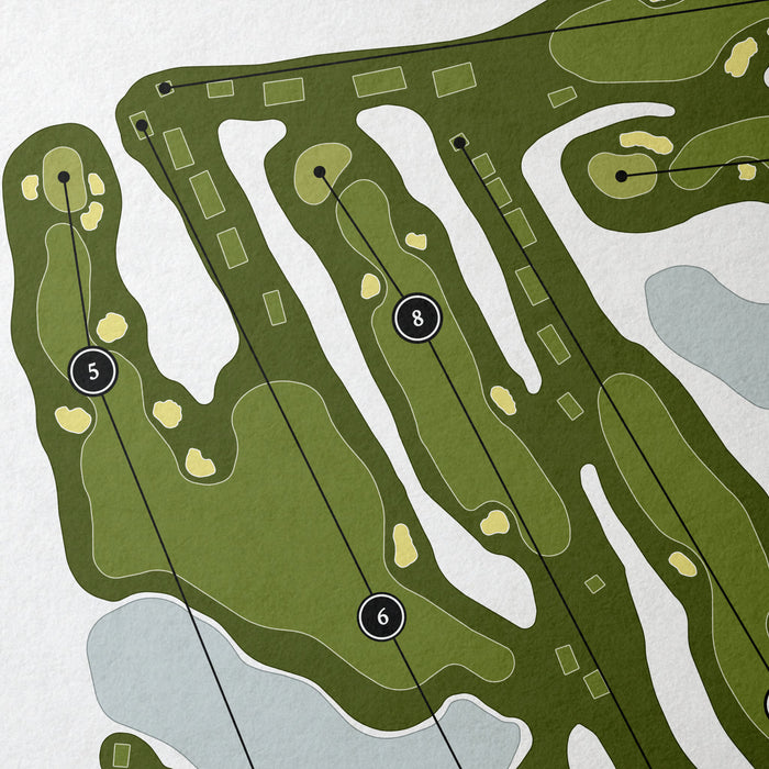 Windsong Farm Golf Club - South Course | Golf Course Map | Close Up