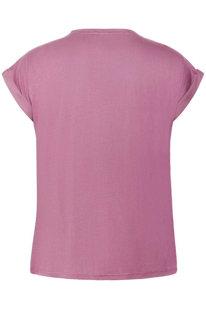 Pink t-shirt on a white background