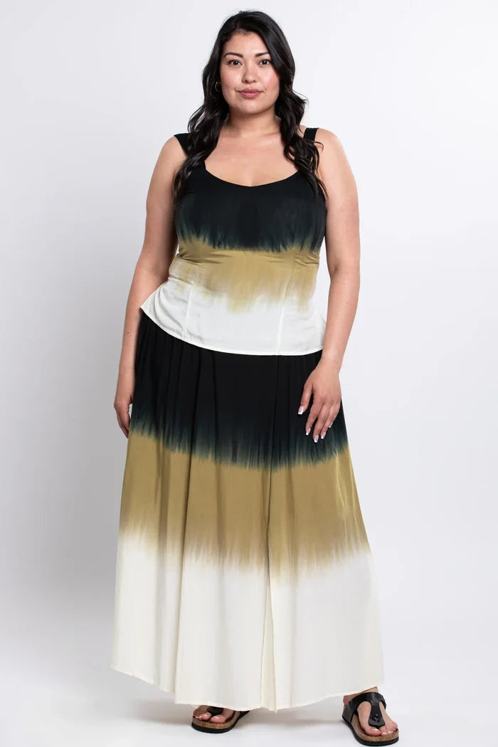 Winsome Dip Dye Tank Top in Green