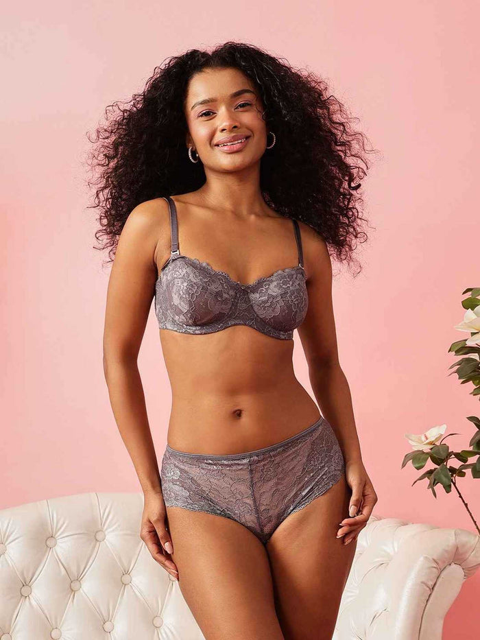 Women's Lace Mid-Rise Hipster Panty
