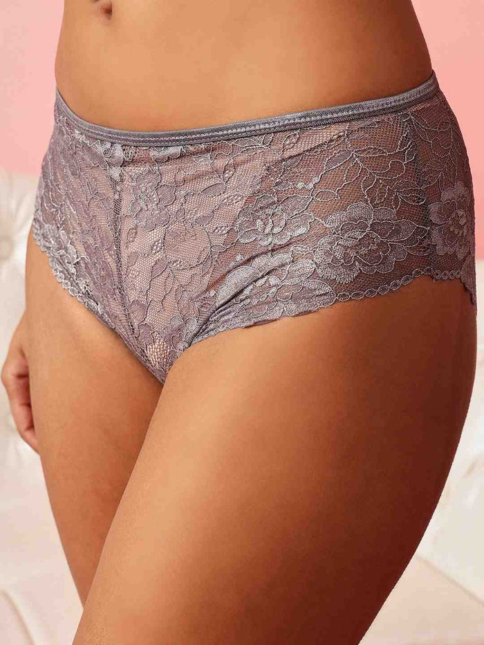 Women's Lace Mid-Rise Hipster Panty