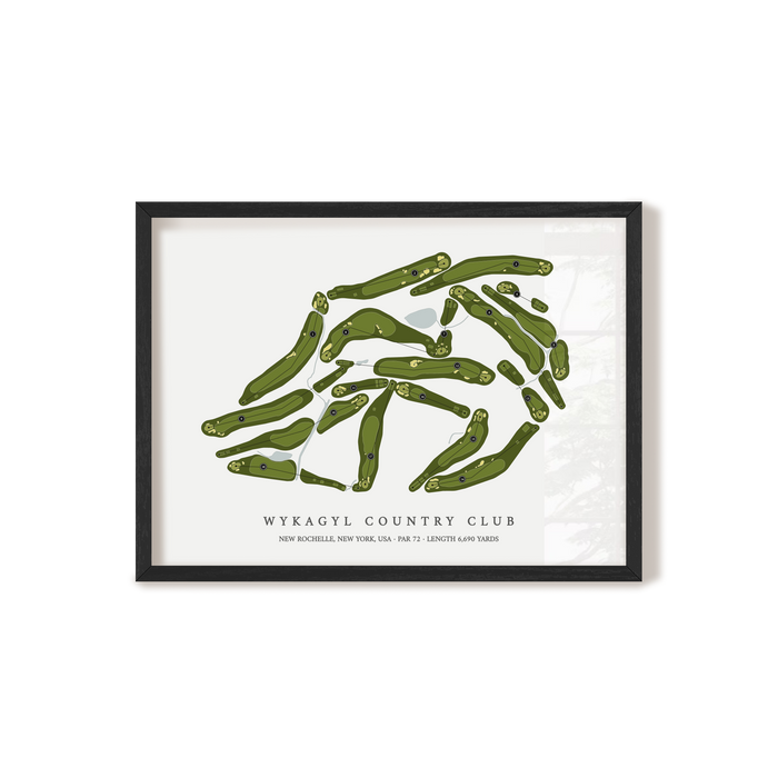 Wykagyl Country Club | Golf Course Map | Black+Frame