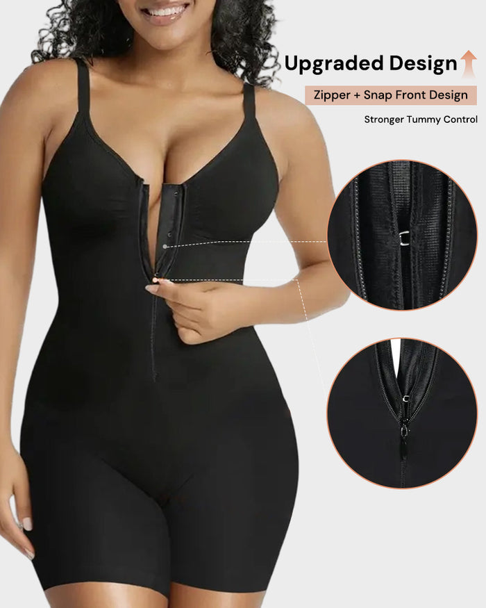 Zip-Up Seamless Sculpting Shapewear Bodysuit